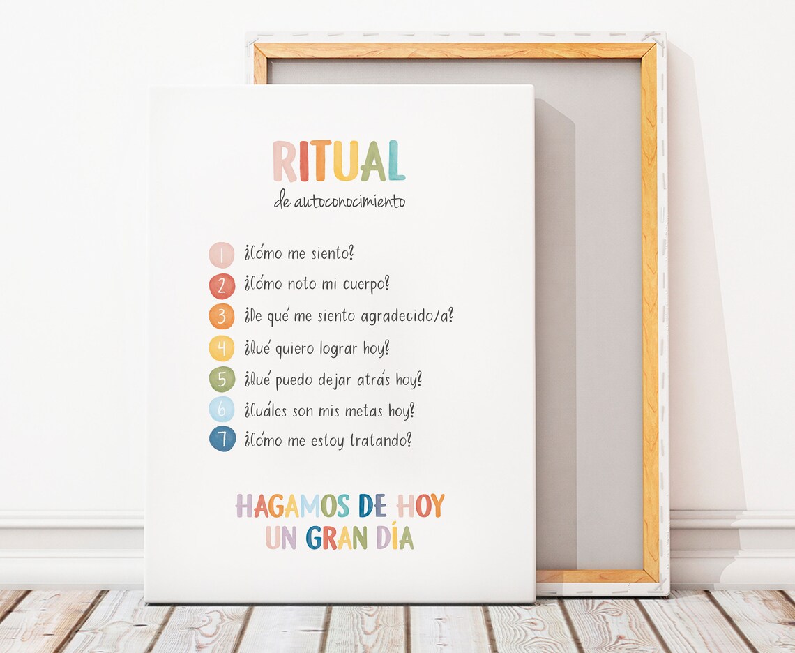 Spanish Daily Check In Poster, Mental Health Office Decor - Image 6