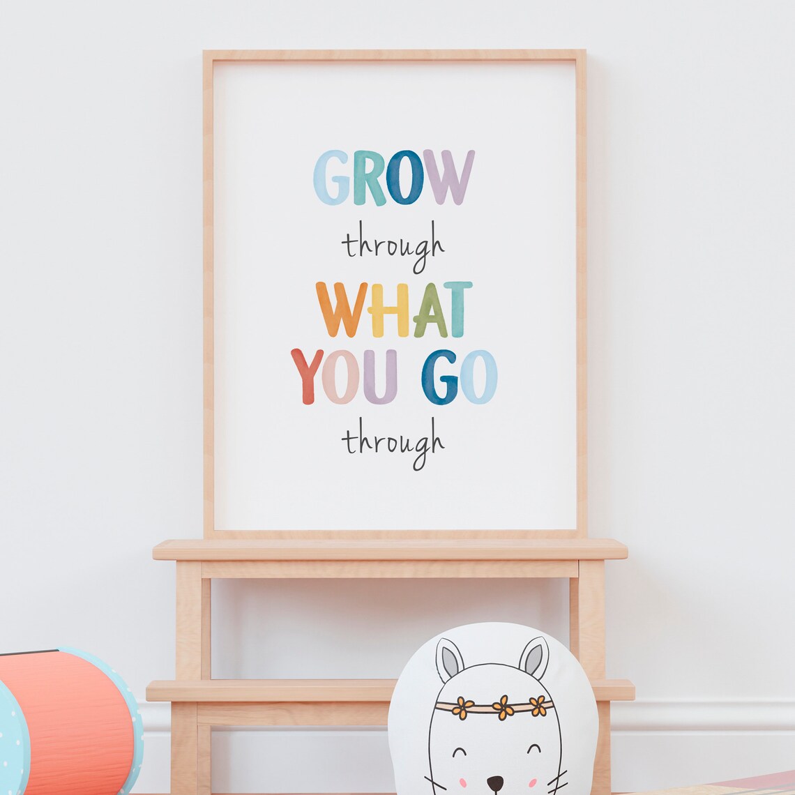 Grow Through What You Go Through Mental Health Poster - Image 8