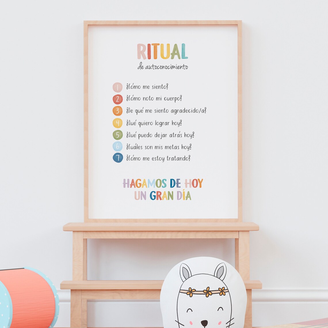 Spanish Daily Check In Poster, Mental Health Office Decor - Image 8