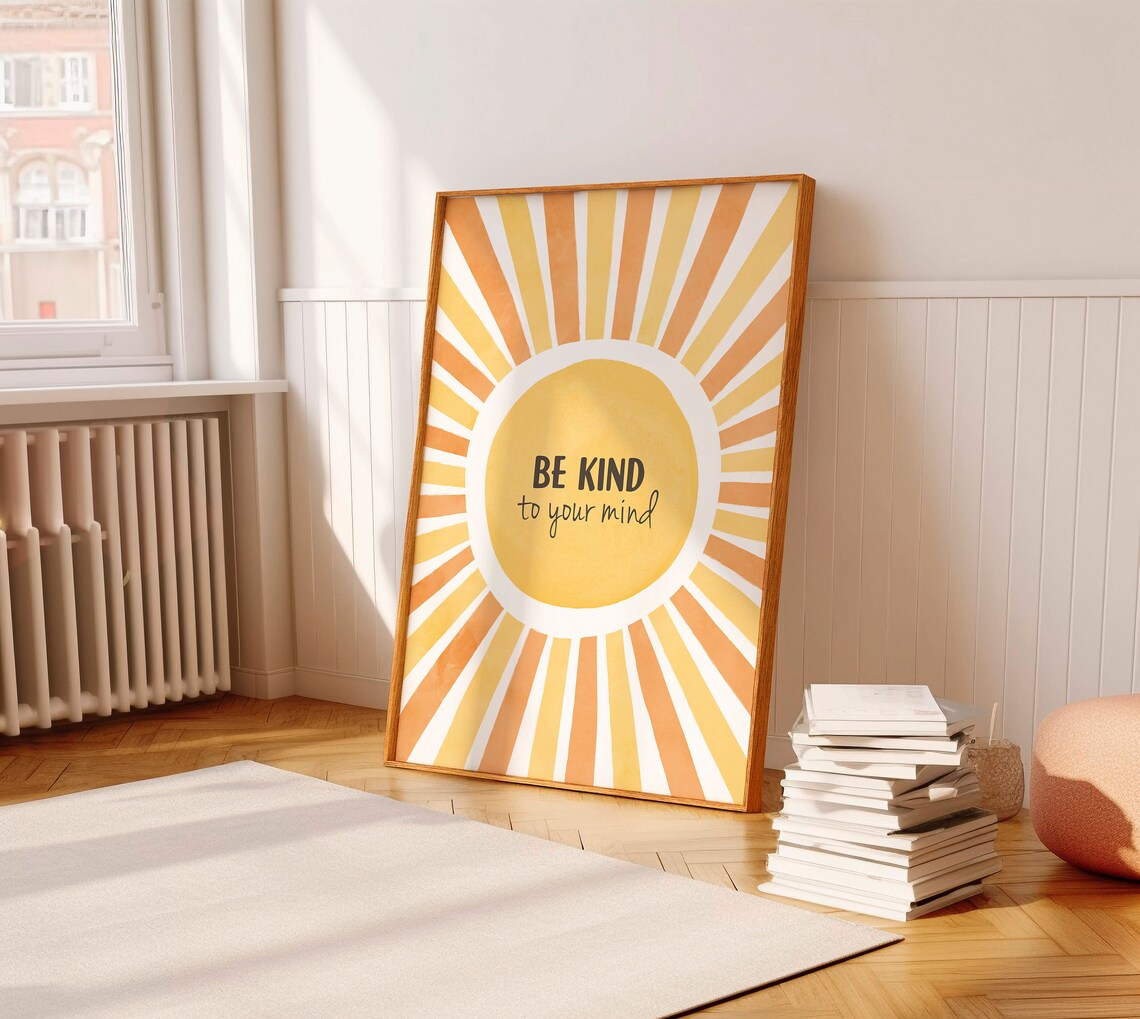 Be Kind To Your Mind Therapy Office Poster - Image 6