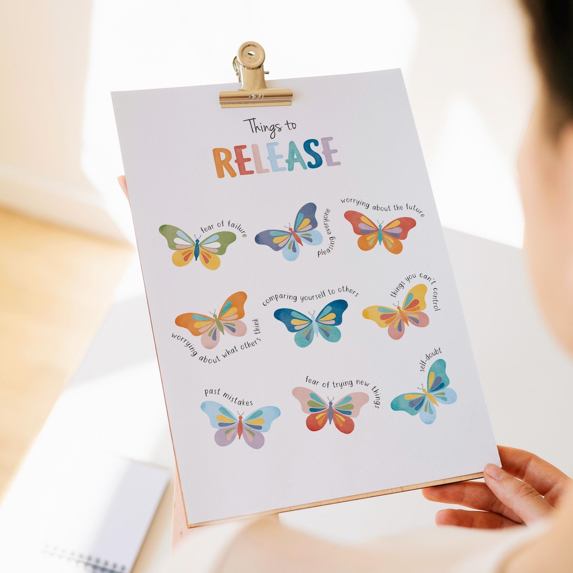 Things To Release Mental Health Therapy Office Poster - Image 3