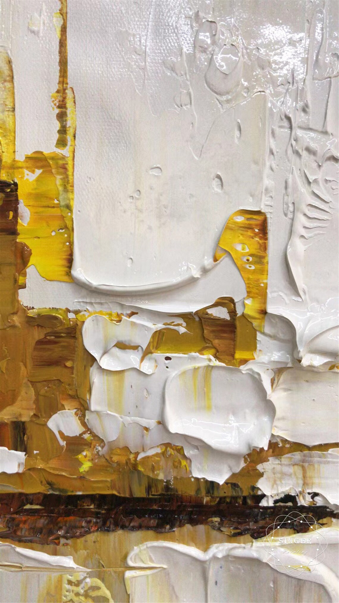 Brown Abstract Painting, Minimalist Wabi-Sabi Art Print - Image 5