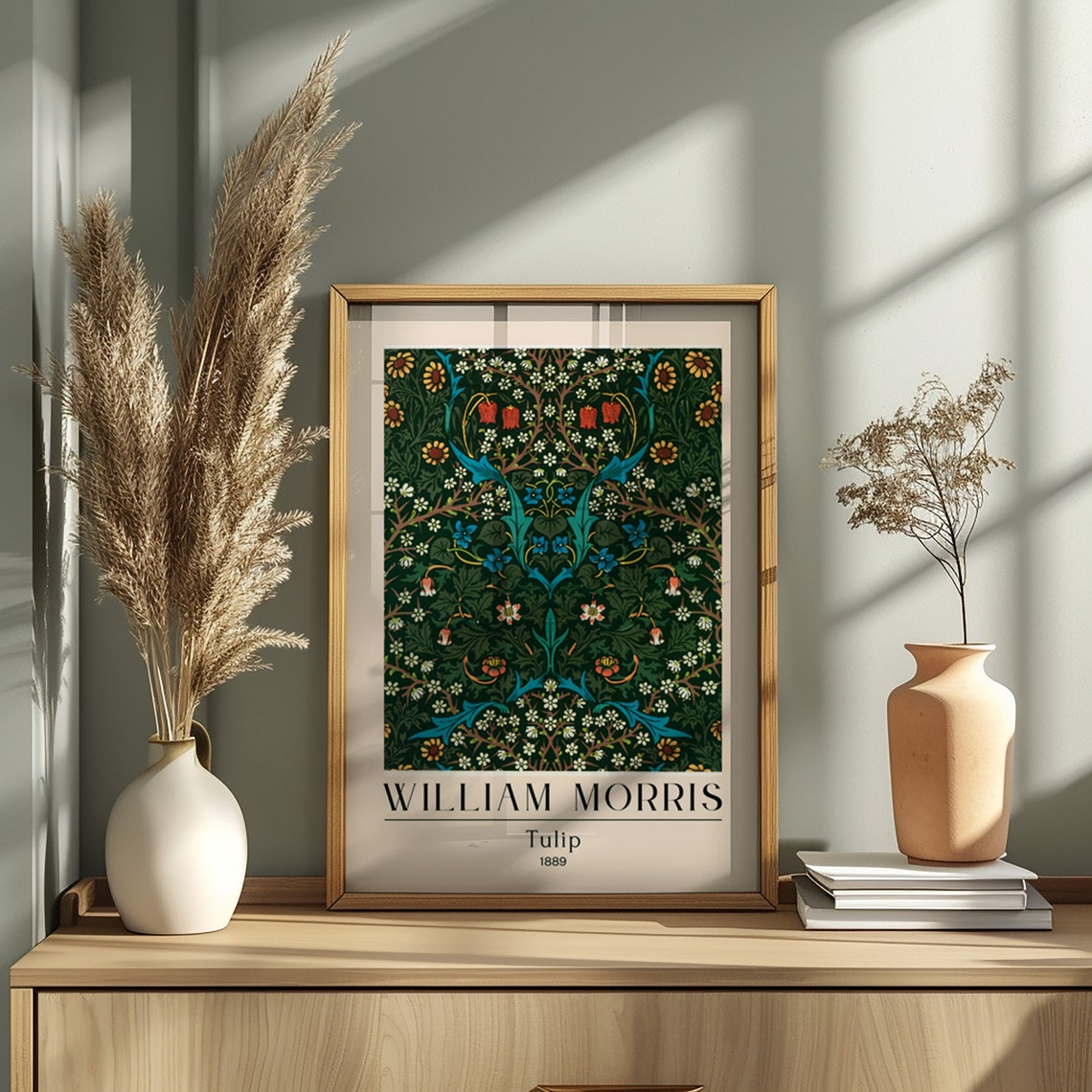 William Morris Tulip 1889 Botanical Pattern Vintage Floral Poster - Image 4
