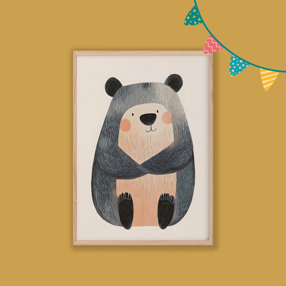 Nursery Decor Baby Room Wall Art Nursery Decor Prints Animal Boho Kids Room Decor Instant Playroom Print