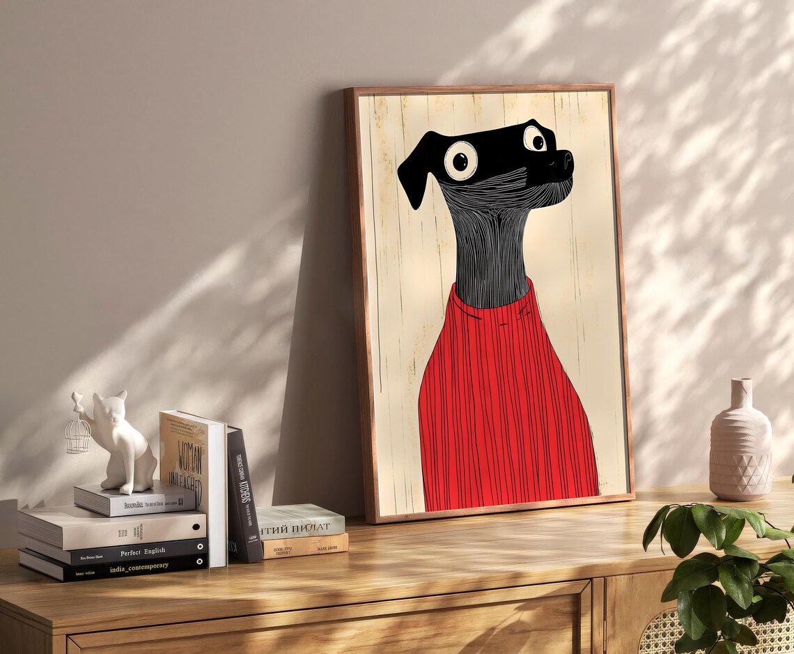 Black And White Vintage Retro Wall Art Print - Image 2