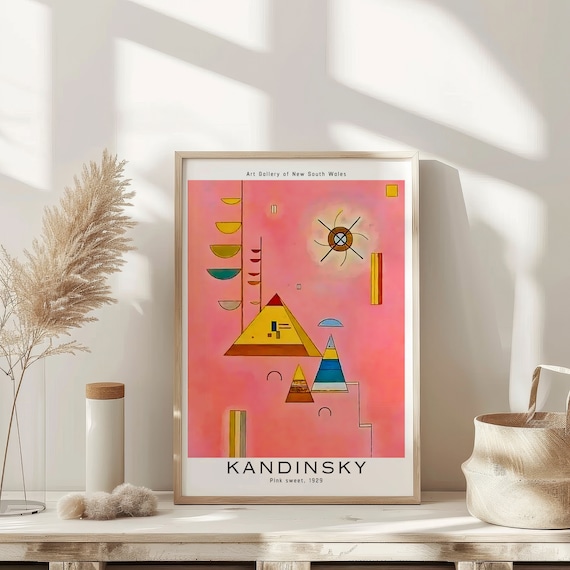 Wassily Kandinsky Pink Sweet 1929 Geometric Gallery Art Print