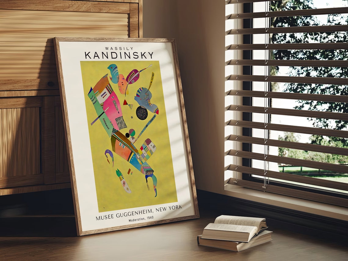 Wassily Kandinsky Moderation 1940 Guggenheim Abstract Poster - Image 2