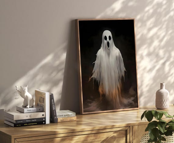 Halloween Vintage Wall Art Dark Academia Decoration Print Retro Decor Trendy Apartment Moody Poster Instant