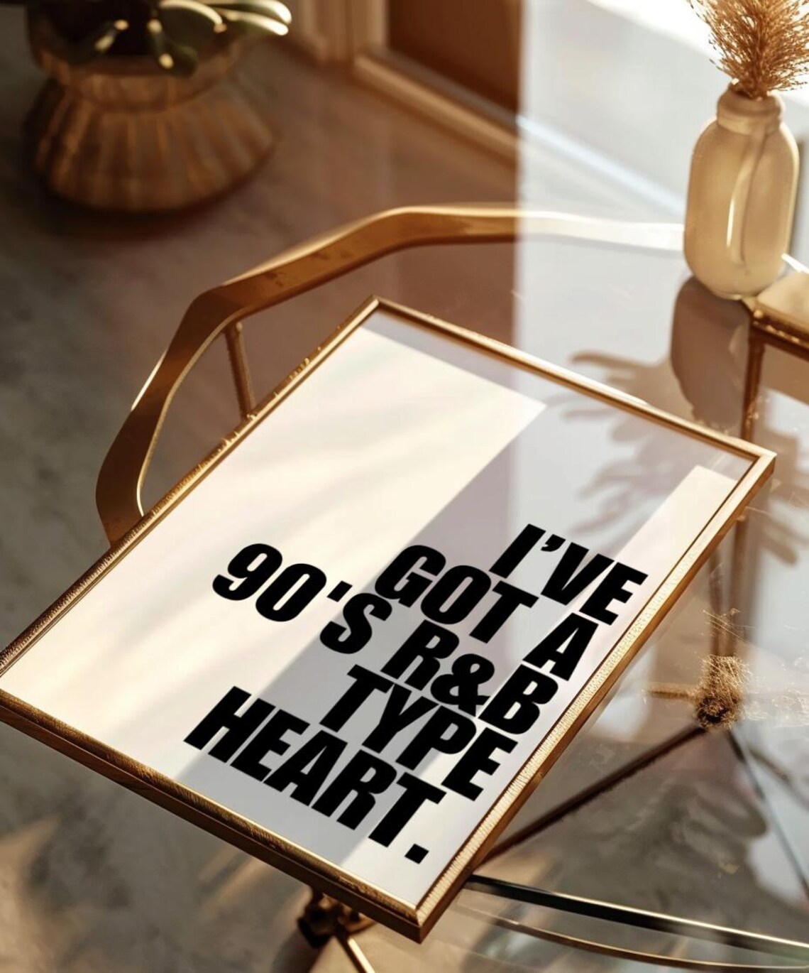 Rb Heart Vintage Bar Cart Kitchen Art Print - Image 2