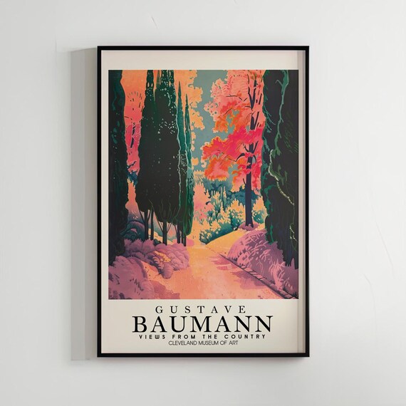 Gustave Baumann Art Poster Wall Home Decor Living Room Nature Woodblock Print Illustration