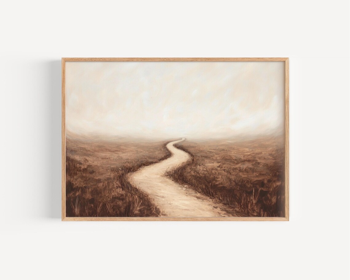 The Narrow Path Minimalist Christian Art Print