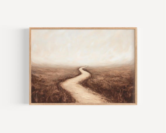 The Narrow Path Minimalist Christian Art Print