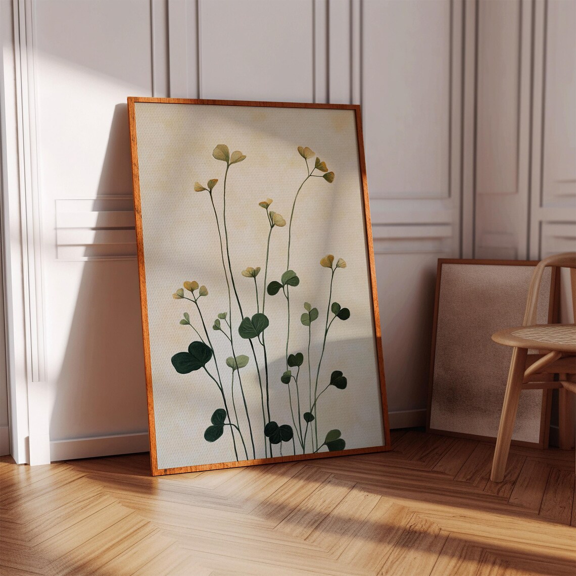 Modern Botanical Clover Minimalist Nature Art Print - Image 4