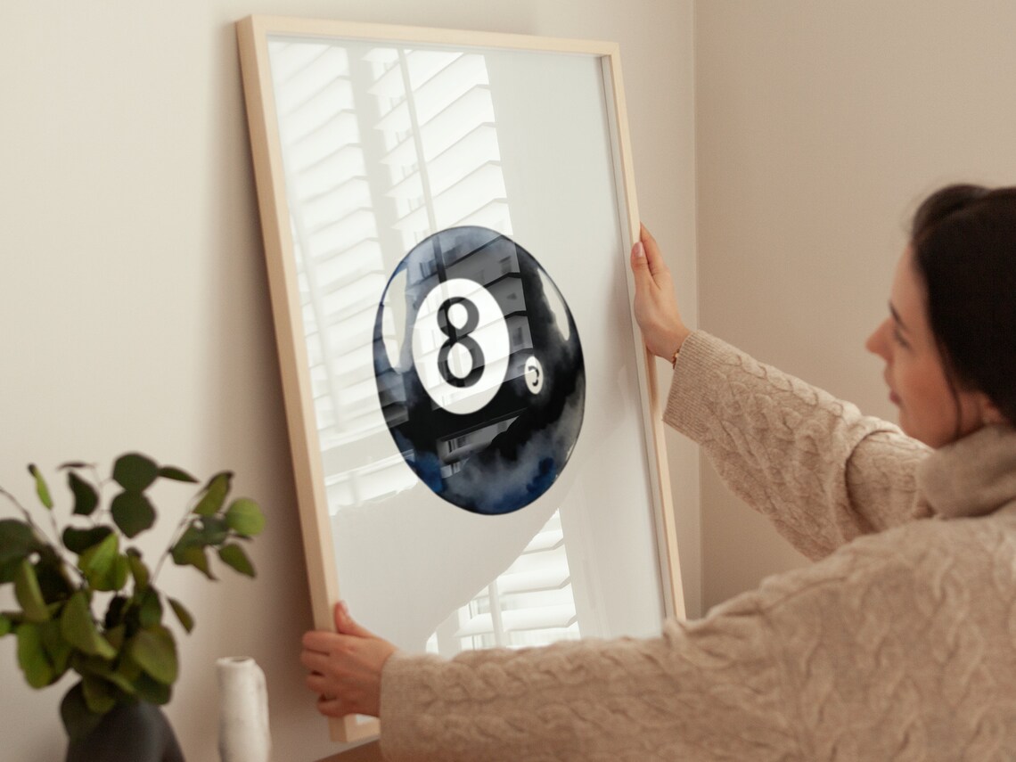 Magic 8 Ball Boho Minimalist Art Print - Image 4