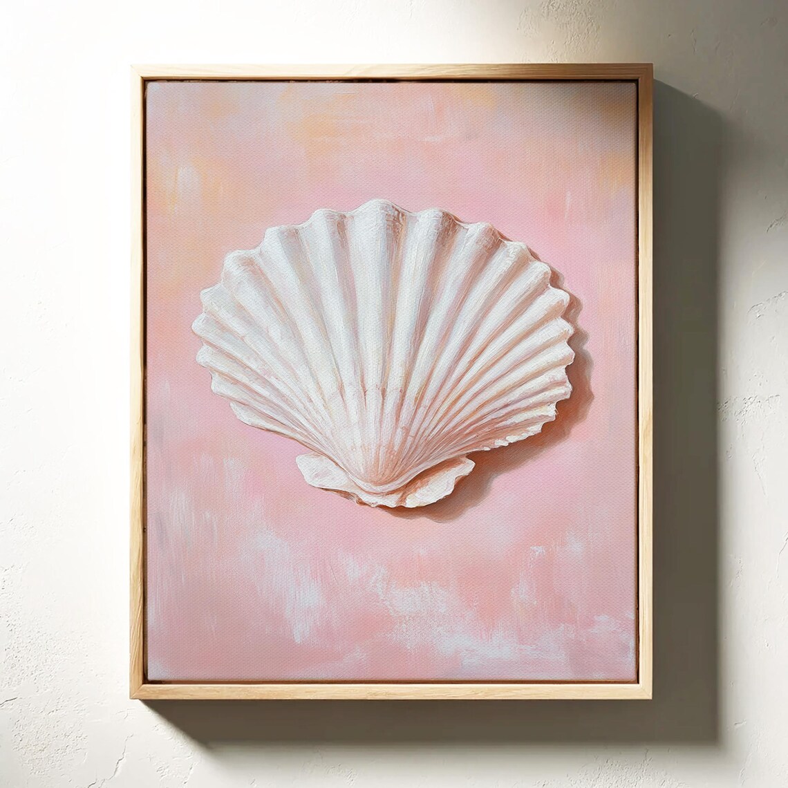 Coastal Elegance White Seashell On Soft Pink For Beach Inspired Decor And Nautical Style Home Accents - Image 5