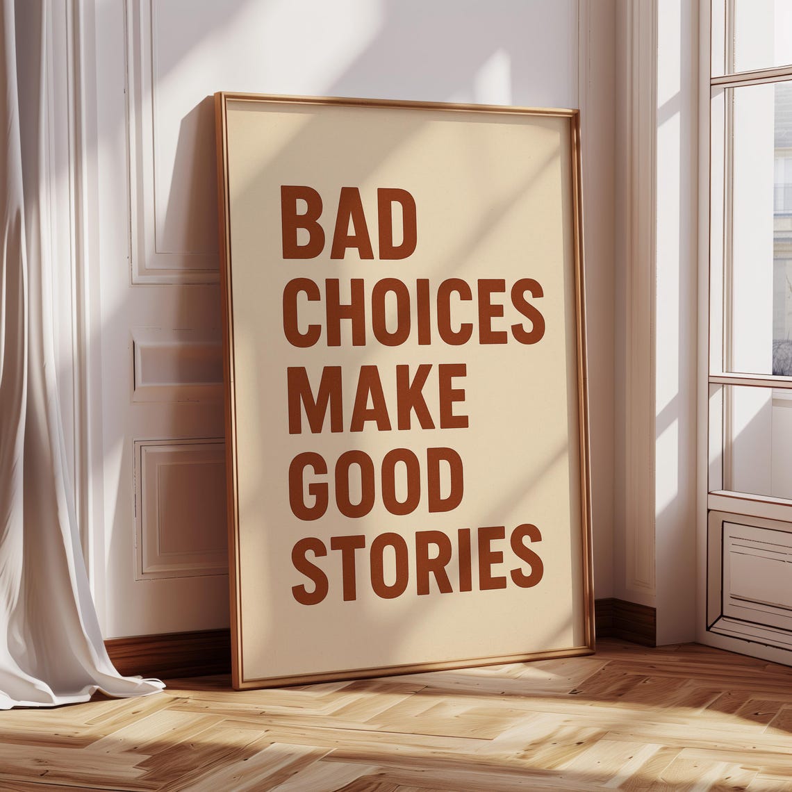 Bad Choices Make Good Stories, Retro Typography - Image 2