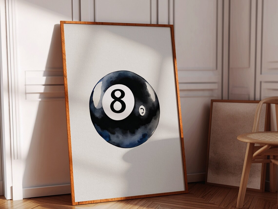 Magic 8 Ball Boho Minimalist Art Print - Image 2