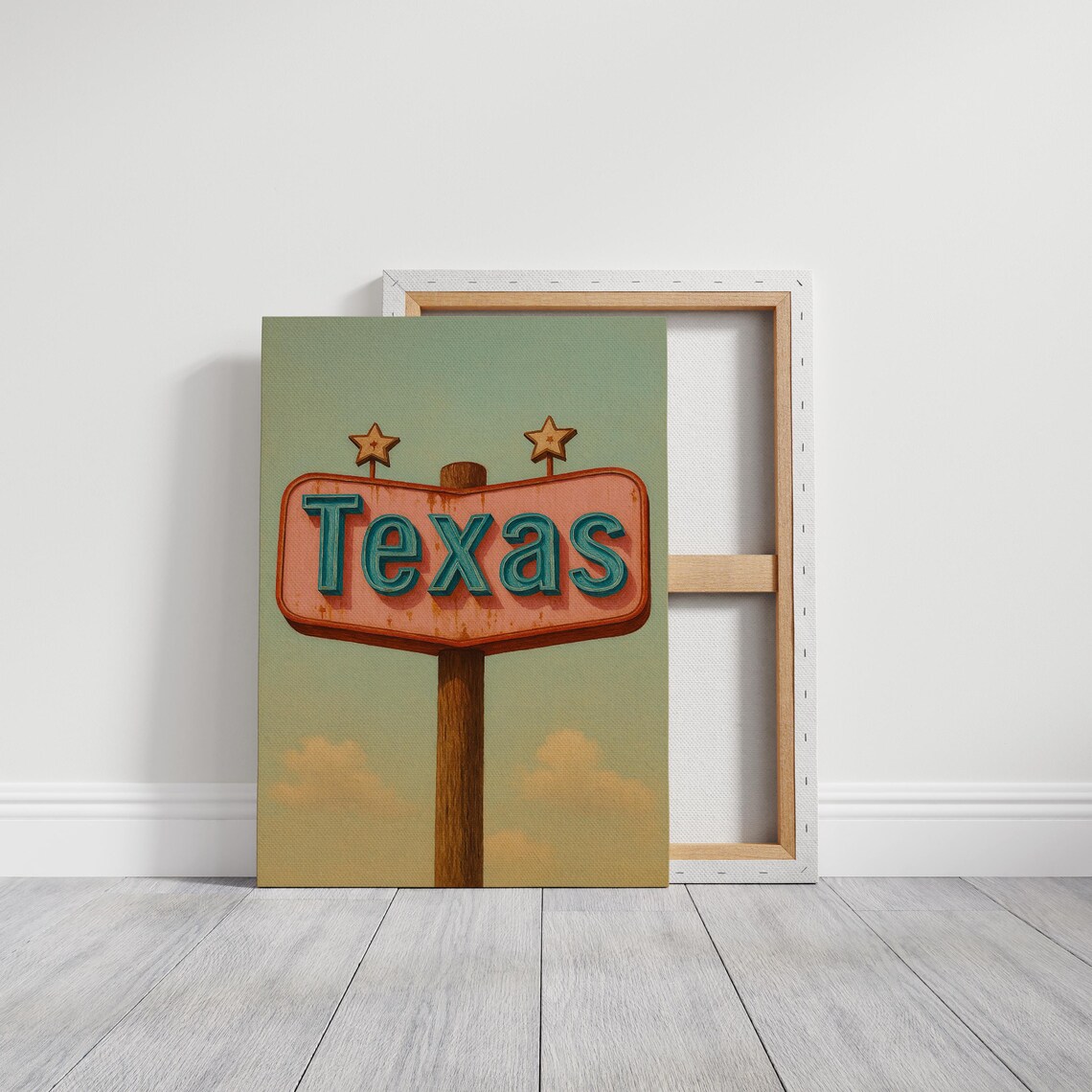 Vintage Texas Sign, Retro Roadside Americana - Image 2