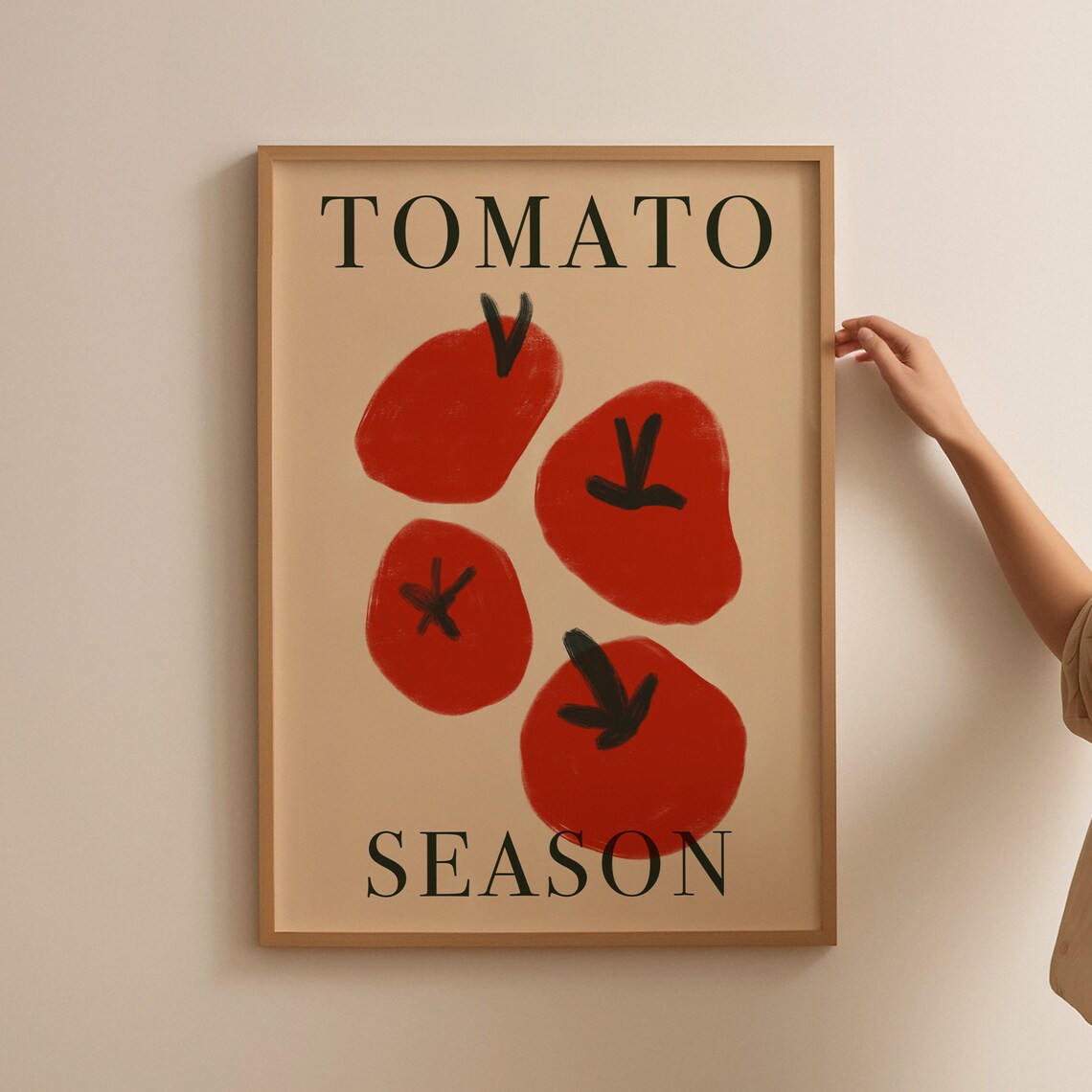 Tomato Season Poster, Mid-Century Italian Food Print - Image 3