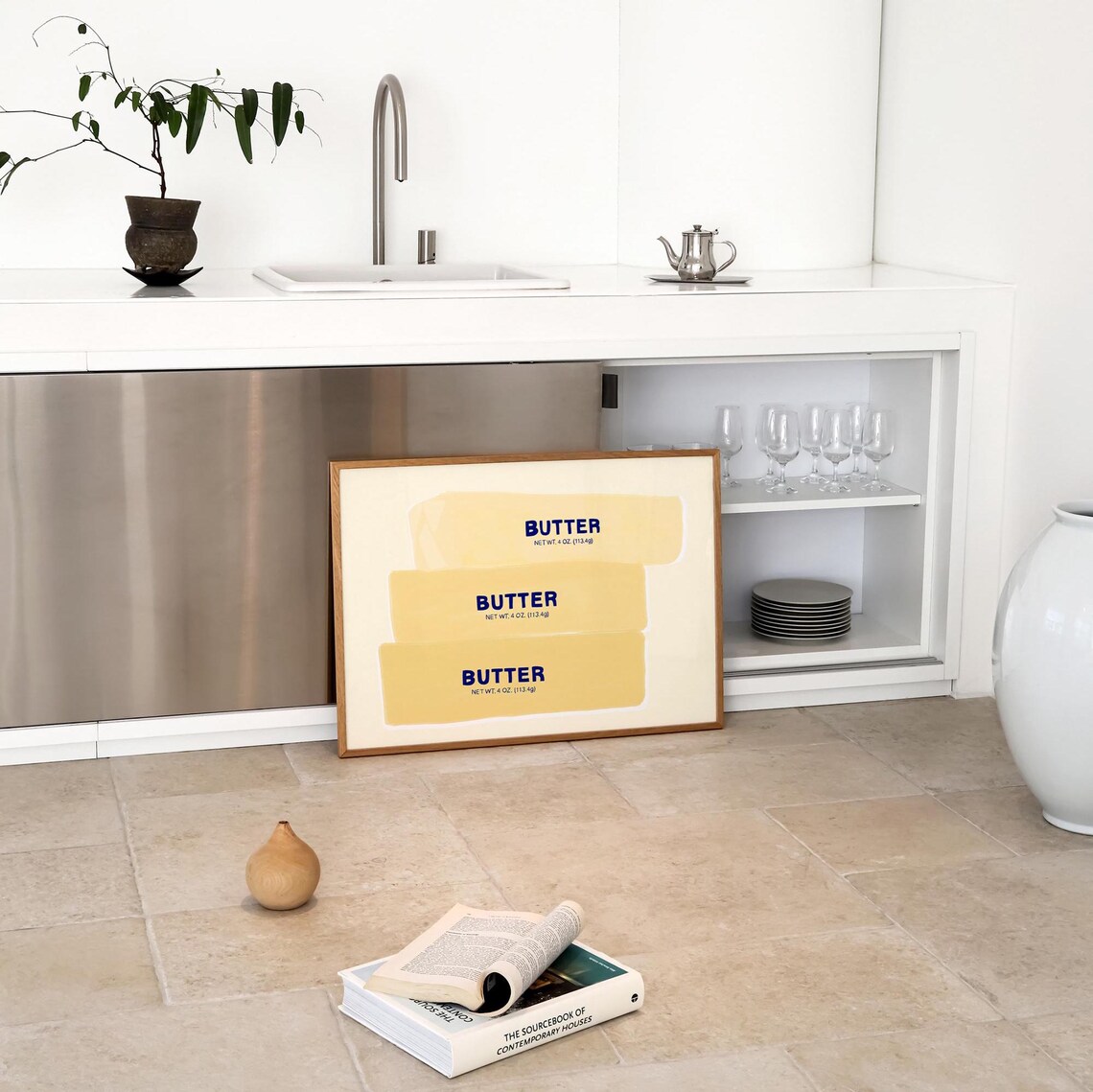Butter Pop Art Print, Modern Kitchen Wall Decor - Image 2
