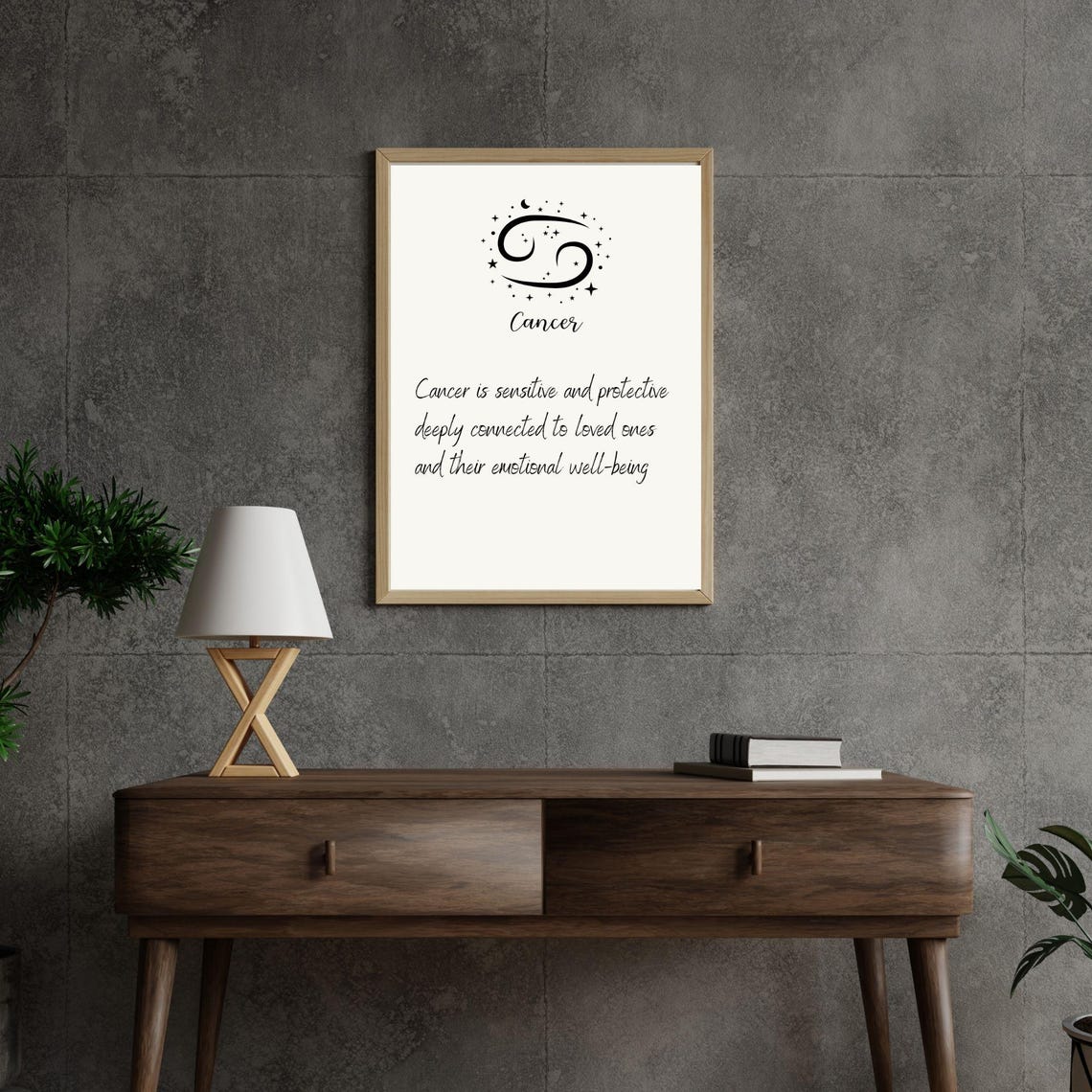 Cancer Zodiac Sign Minimalist Wall Art - Image 6