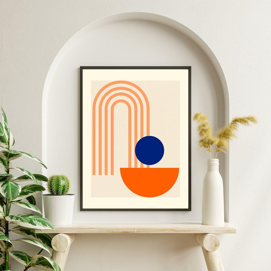 Boho Abstract Art, Energizing Playful Minimalist Design - Image 3