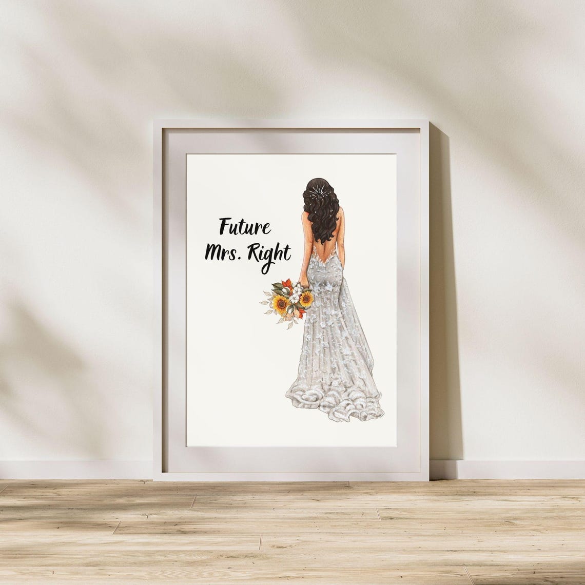 Future Mrs Right Minimalist Art Print - Image 4