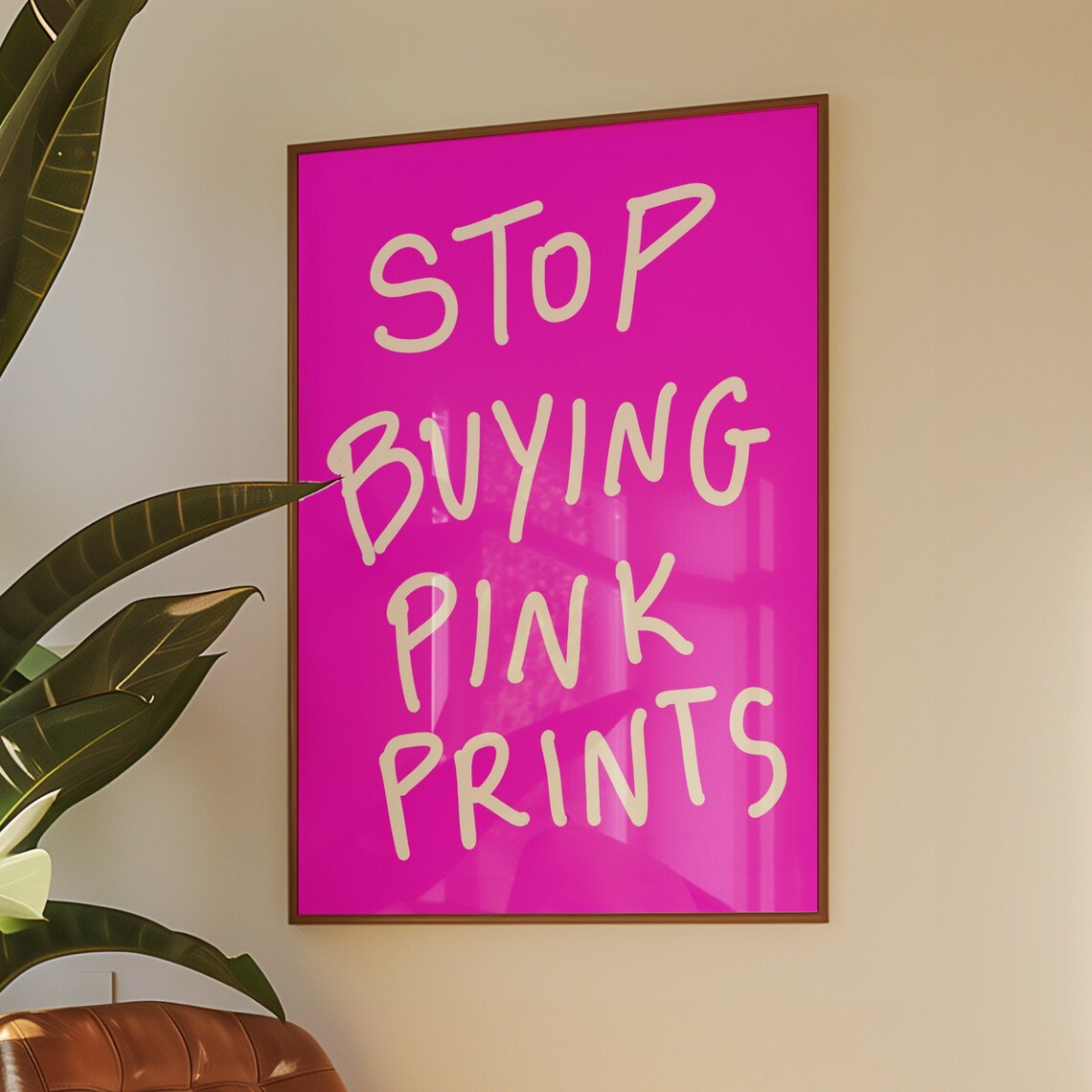 Bold Pink Statement Fun Typography, Humorous Modern
