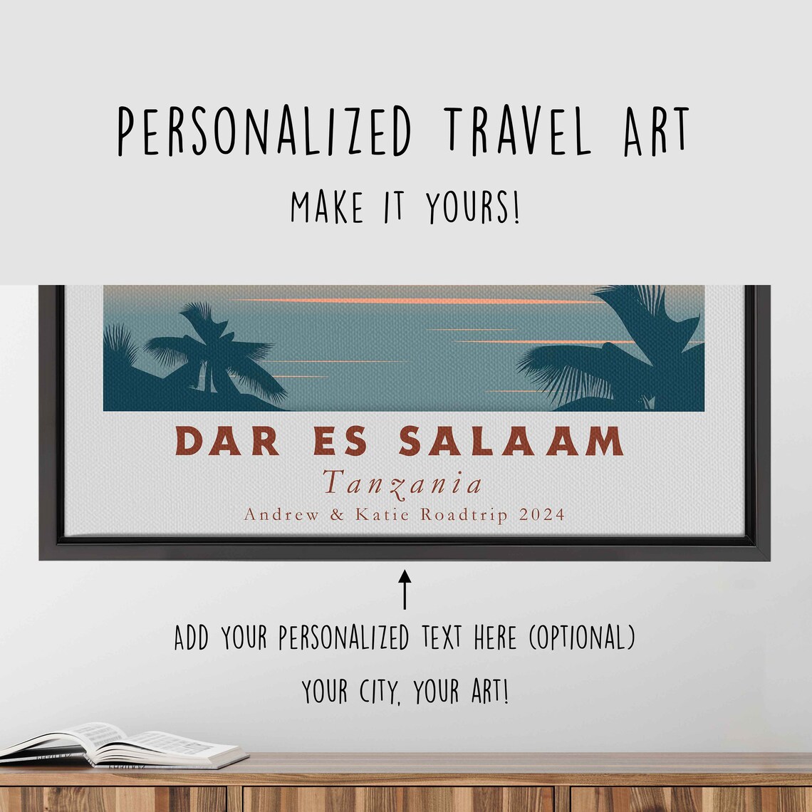 Dar Es Salaam Tanzania Harbor Dhow Sailboat Sunset Waterfront Poster - Image 4