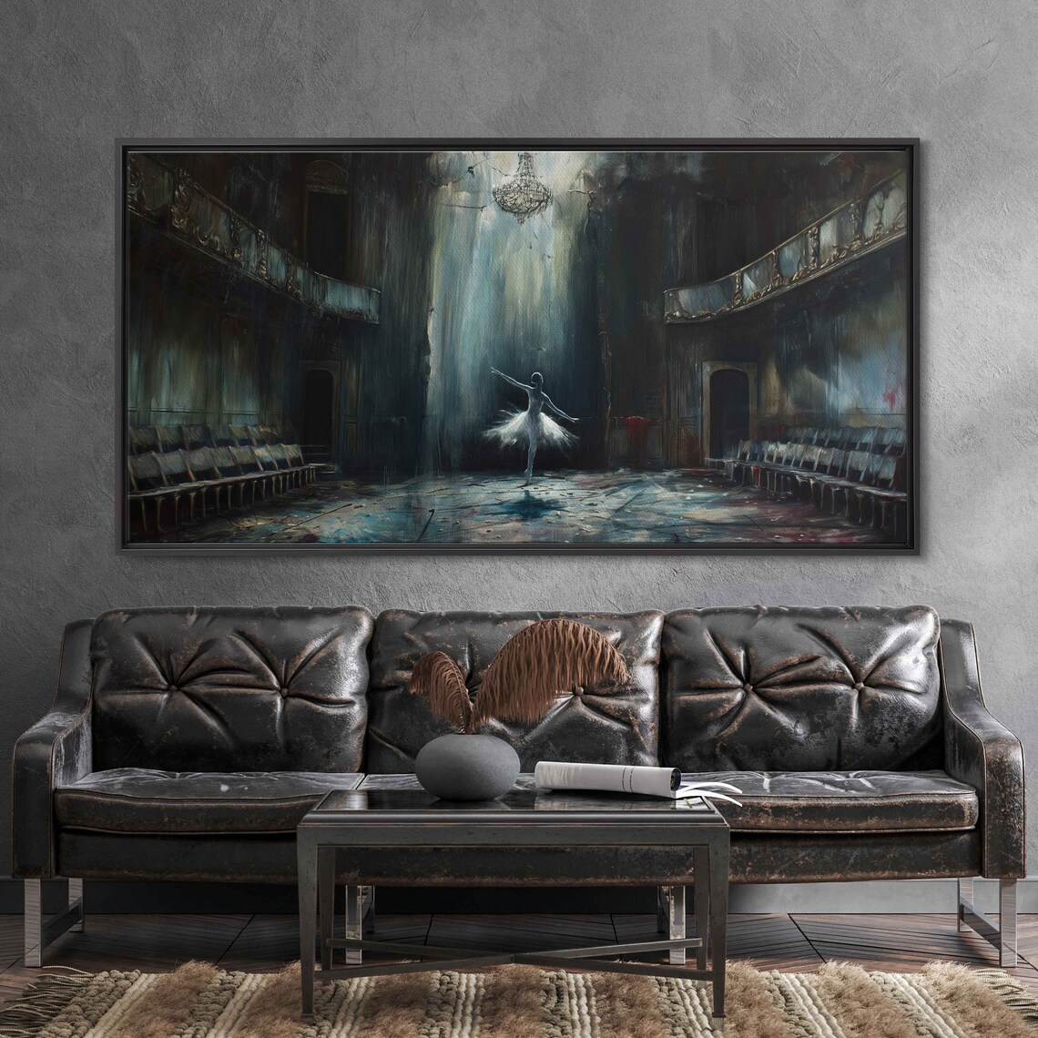 Ghostly Ballerina, Haunted Theater Poster Print