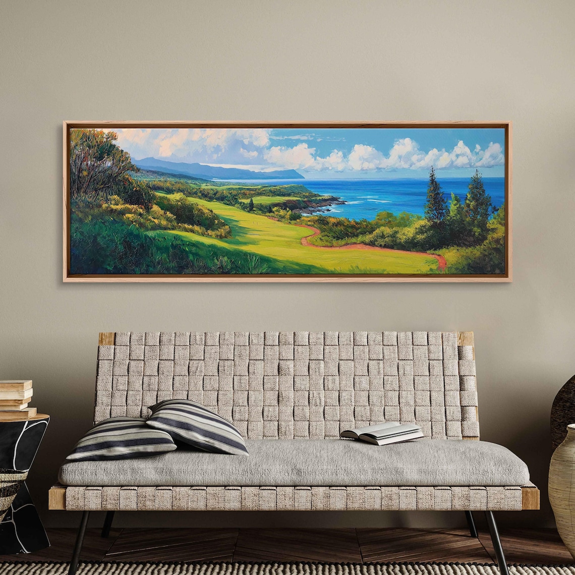 Kapalua Plantation Golf Course Ocean Art Print