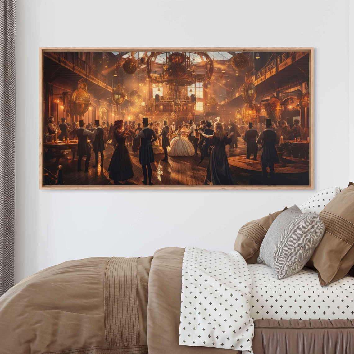Steampunk Ballroom Dancing Wall Art Framed Print Ready To Hang - Image 2