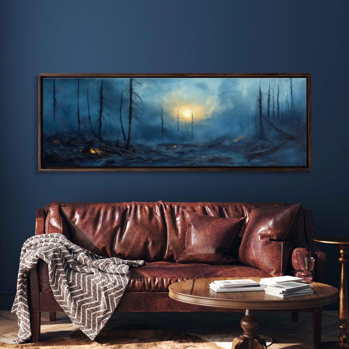 Aftermath Of A Forest Fire Wall Art Print Cinematic Landscape Hopeful Sunrise