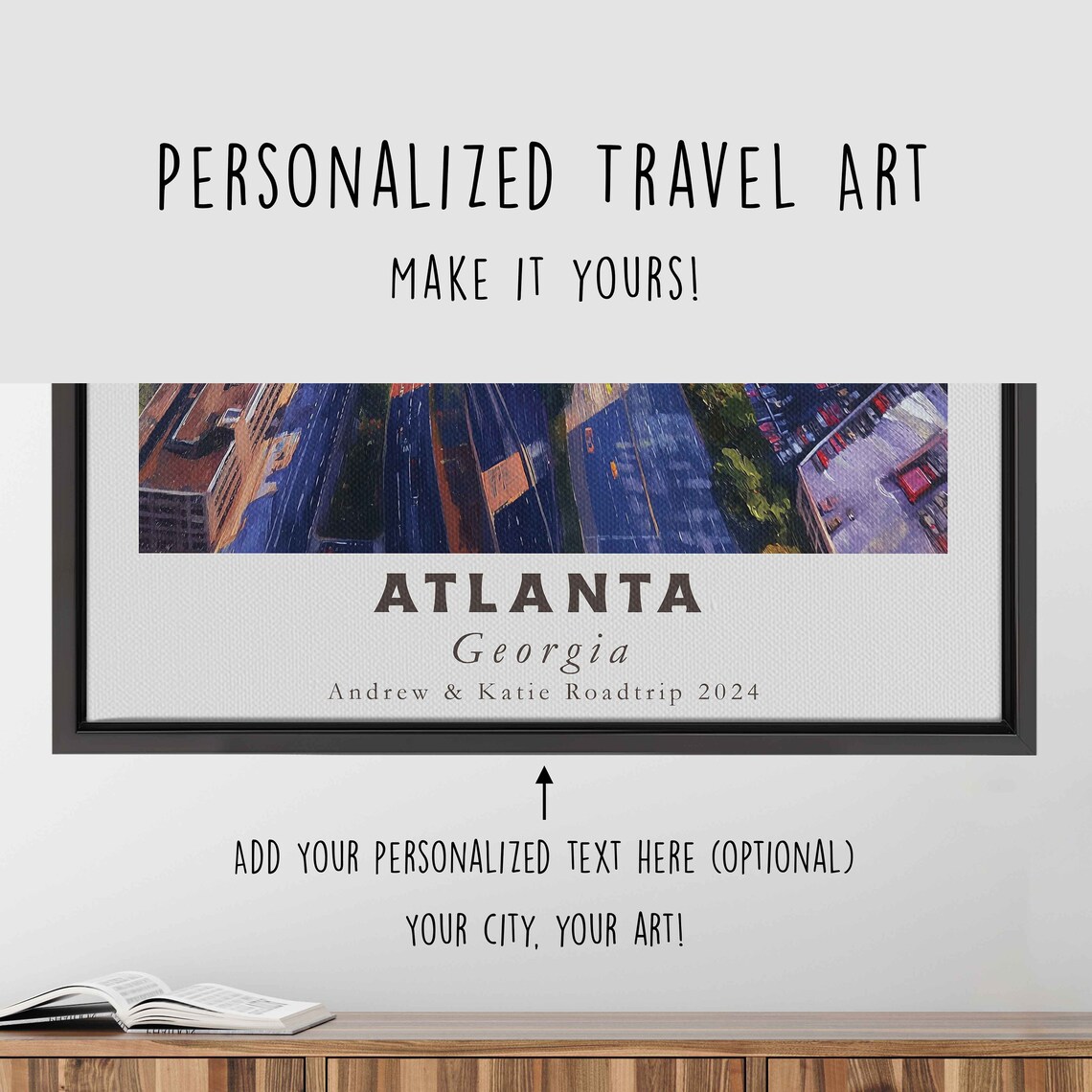 Atlanta Georgia Downtown Skyline Sunset Cityscape Travel Poster - Image 4