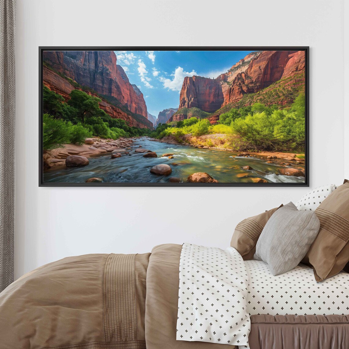 Zion National Park Canyon Landscape Art Print - Image 2