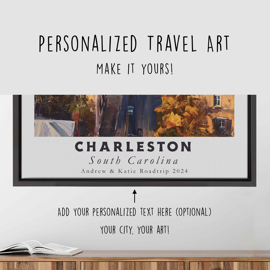 Charleston South Carolina Historic Street Harbor View Travel Poster - Image 4