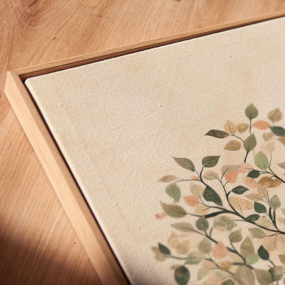 Enchanting Tree Of Life Wall Art Print Vintage Design Earth Toned Pastels - Image 2