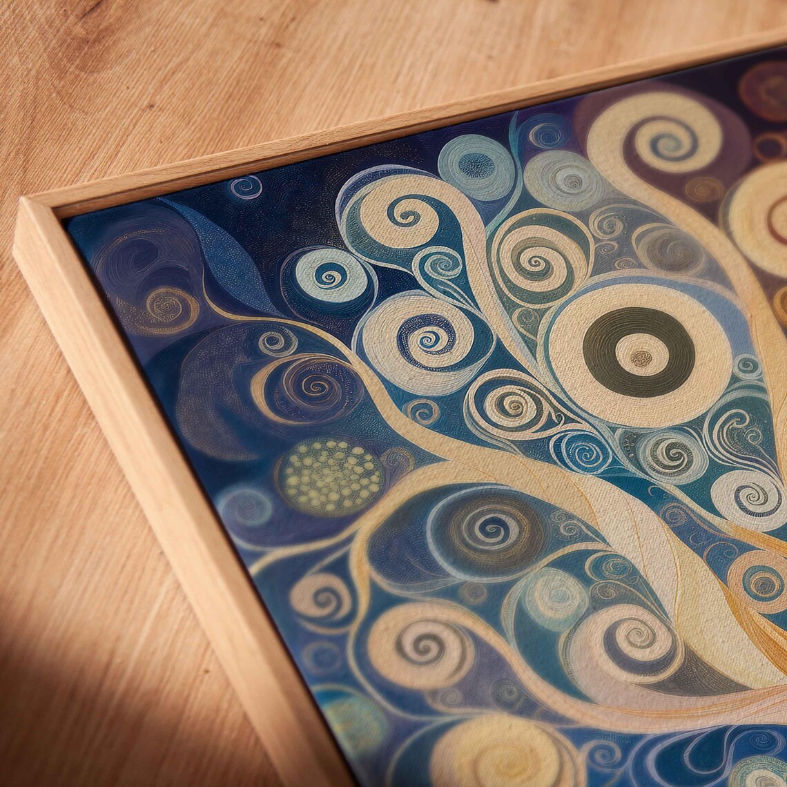 Tree Of Life Art Wall Art Print Earthy Pastel Colors Swirling Patterns Nature Connection - Image 2