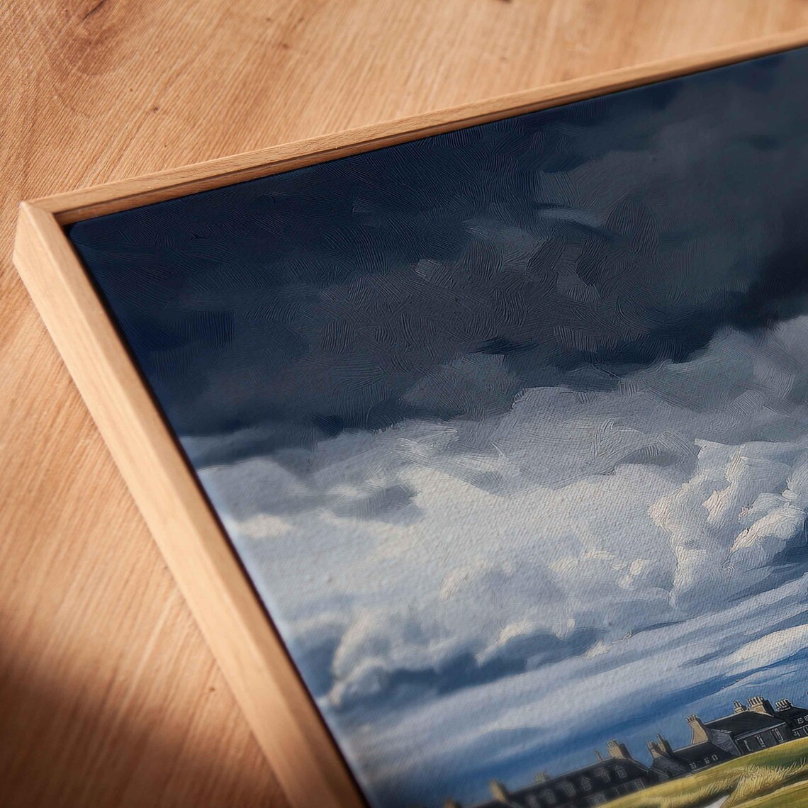 St Andrews Old Course Stormy Sky Historic Clubhouse Golf Poster - Image 2