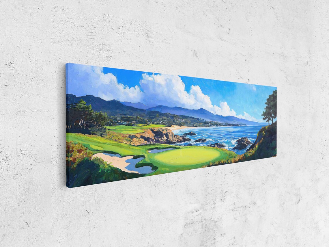 Pebble Beach Golf Course 18th Hole Wall Art Print - Image 4