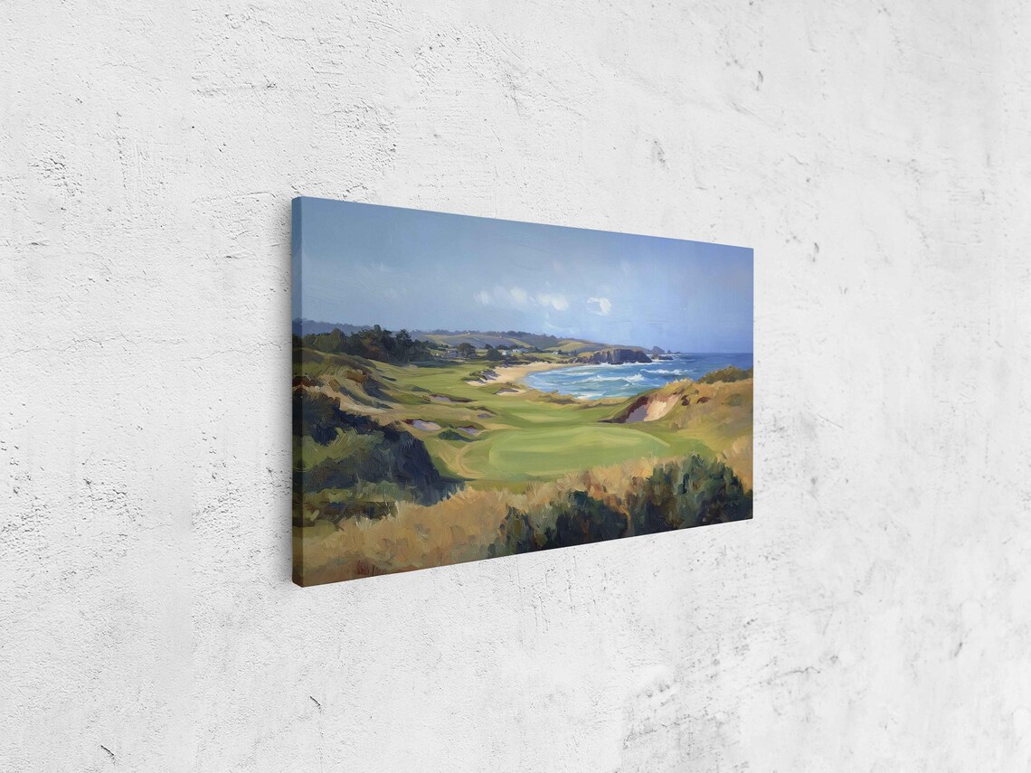 Bandon Dunes Golf Course Coastal Golf Art Print - Image 4