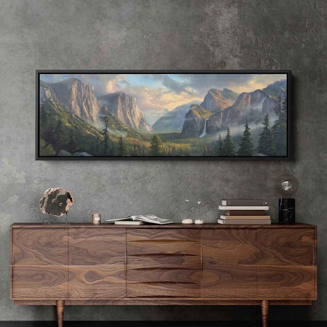 Yosemite National Park Panoramic Travel Poster