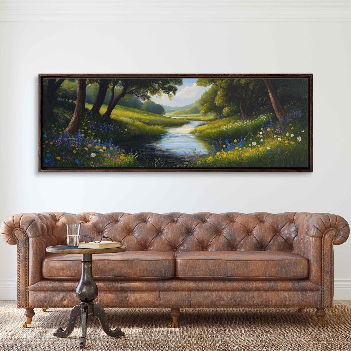 Winding River Through English Countryside Wall Art Print - Image 3