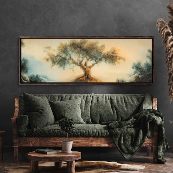 Tree Of Life Artwork Wall Art Print Soft Earthy Pastels Nature Balance Enchanting Colors