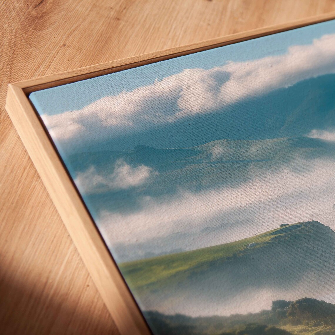 Misty Coastal Highway Winding Through Green Hills Above Ocean Travel Poster - Image 2