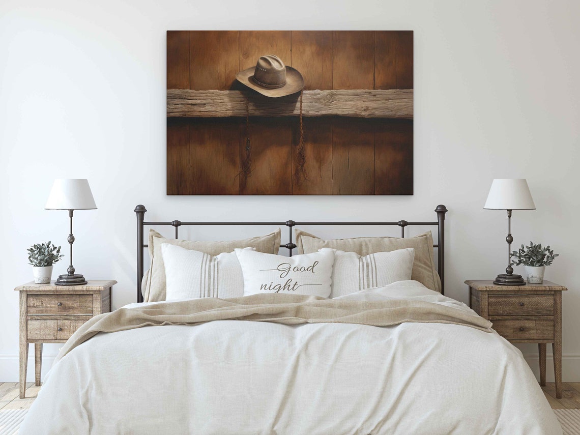 Cowboy Hat Framed Print Ready To Hang - Image 3