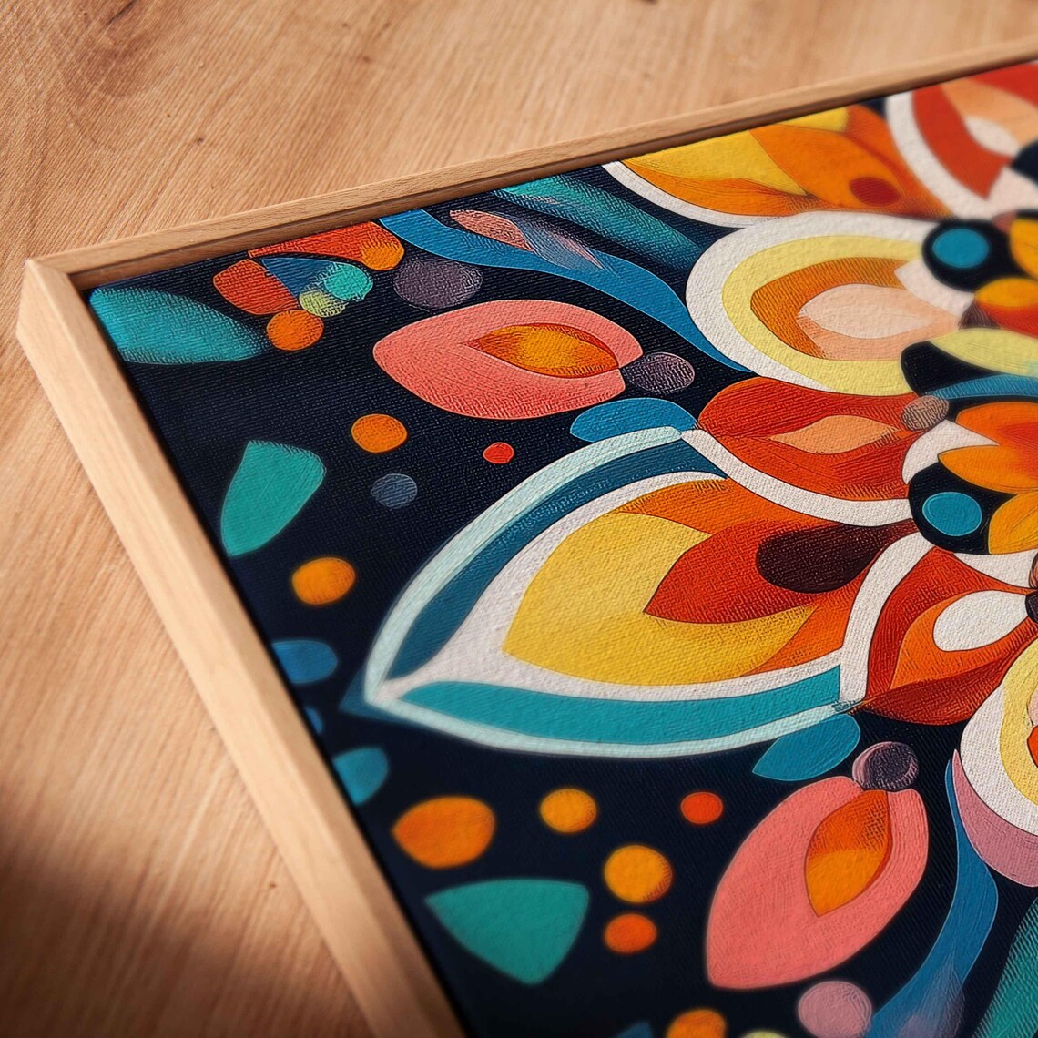Colorful Mandala Design, Intricate Patterns Art Print - Image 2