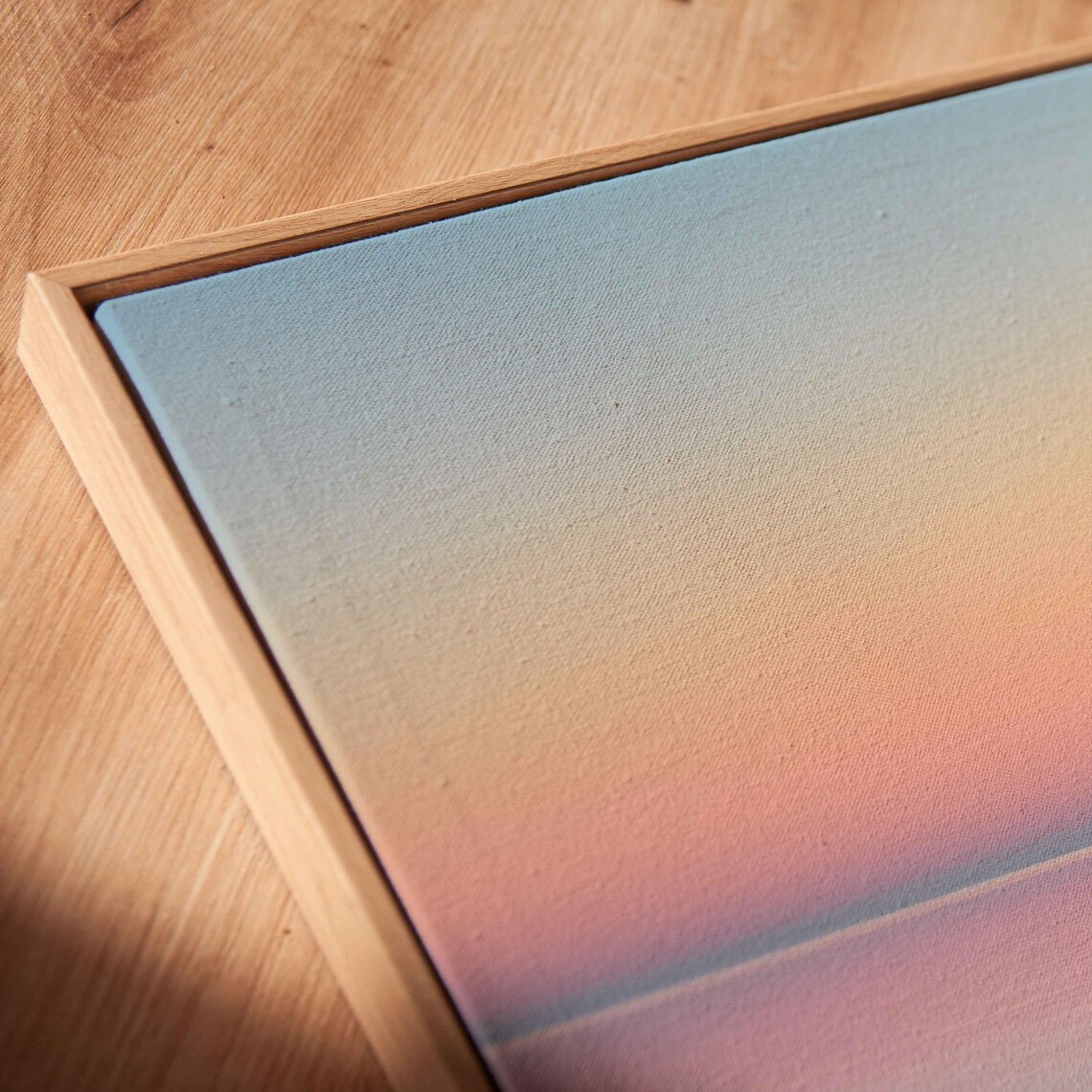 Sailboat Anchored At Pastel Sunset Mirror Sea Minimalist Poster - Image 2