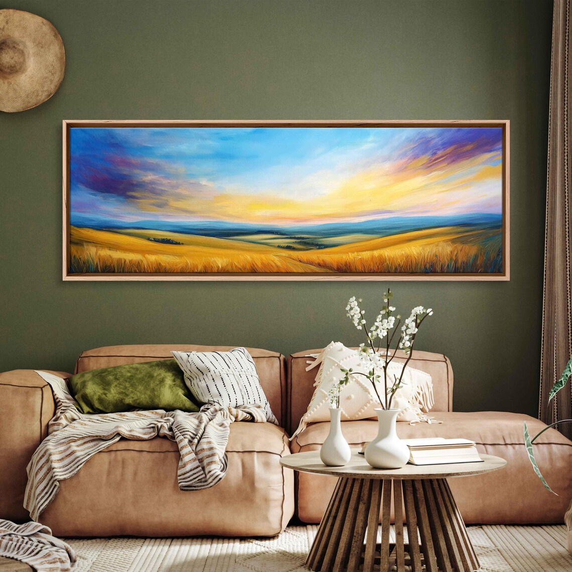 Peaceful Countryside At Dusk, Tranquil Fields - Image 3