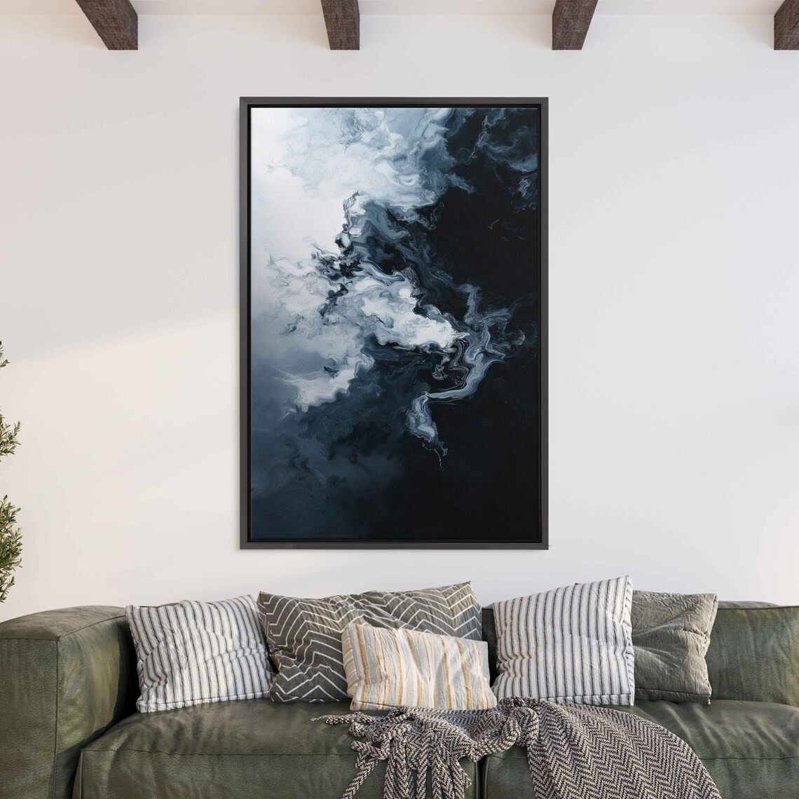 Modern Abstract Painting, Light And Shadow